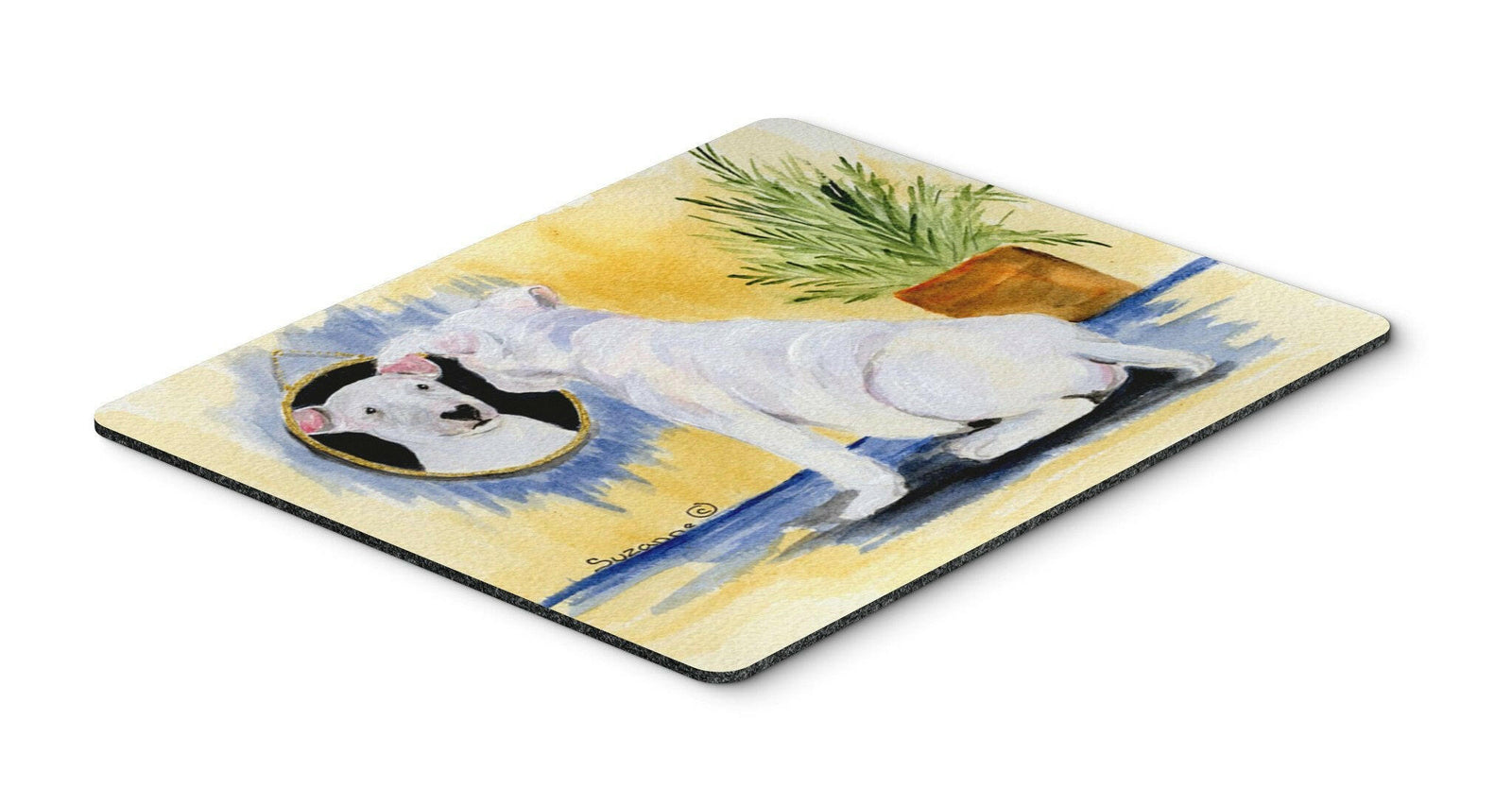 Bull Terrier Mouse Pad / Hot Pad / Trivet by Caroline's Treasures