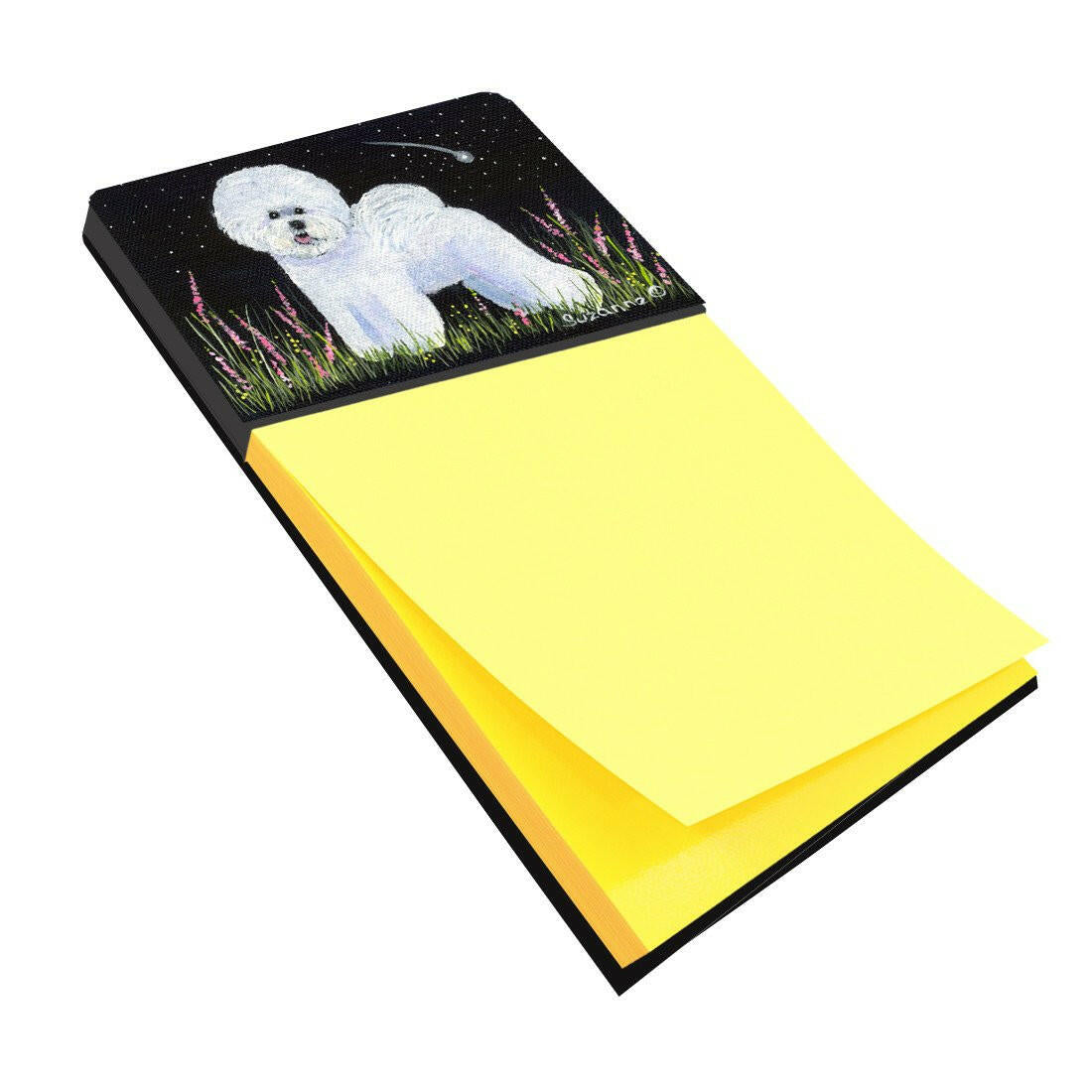 Bichon Frise Refiillable Sticky Note Holder or Postit Note Dispenser SS8143SN by Caroline&#39;s Treasures