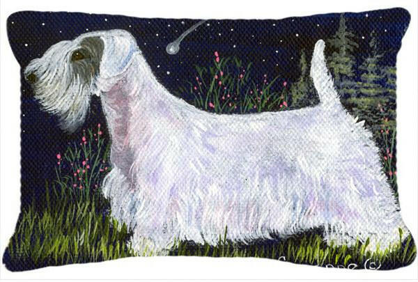 Sealyham Terrier Decorative   Canvas Fabric Pillow by Caroline&#39;s Treasures
