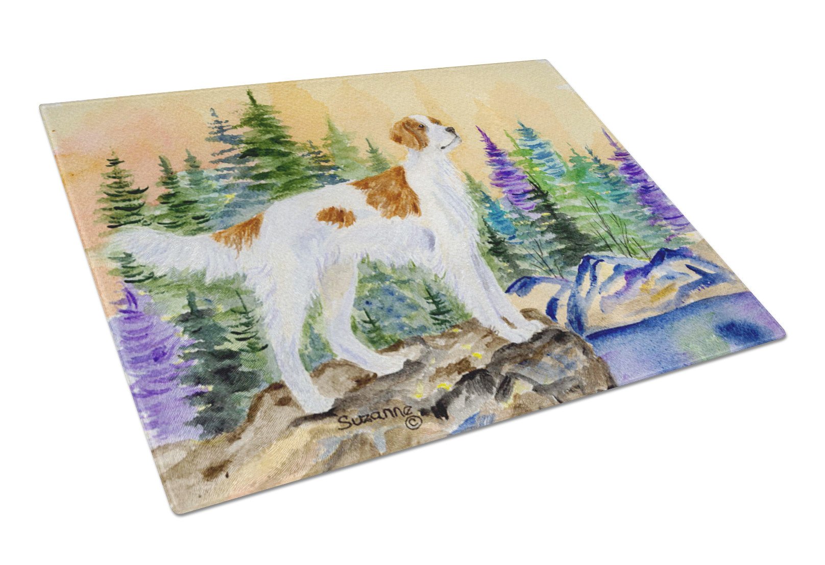 Setter Glass Cutting Board Large by Caroline's Treasures