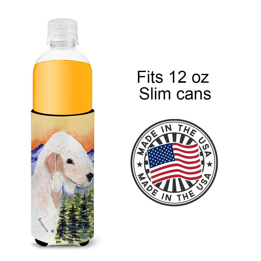Bedlington Terrier Ultra Beverage Insulators for slim cans SS8158MUK.