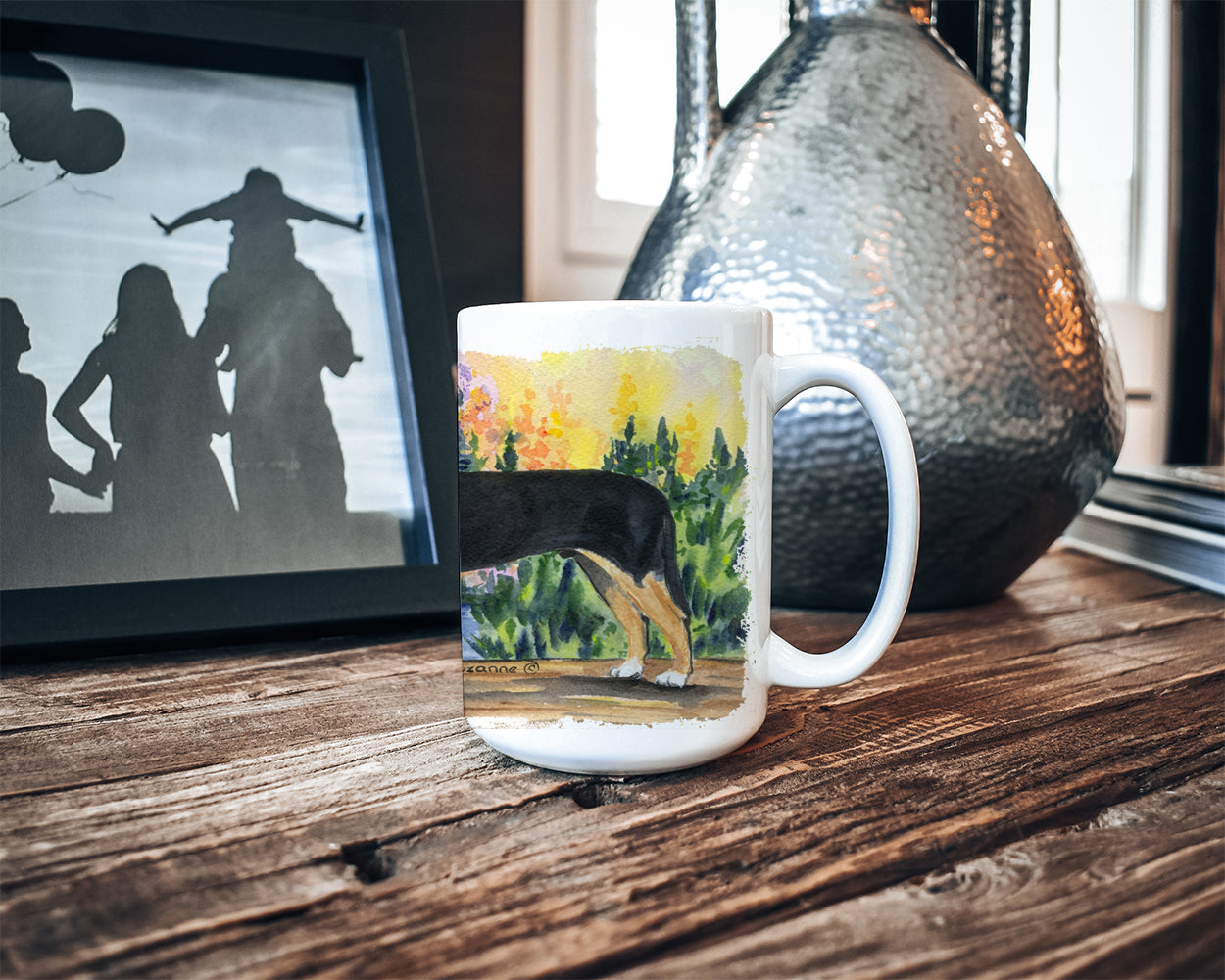 Greater Swiss Mountain Dog Dishwasher Safe Microwavable Ceramic Coffee Mug 15 ounce SS8160CM15  the-store.com.