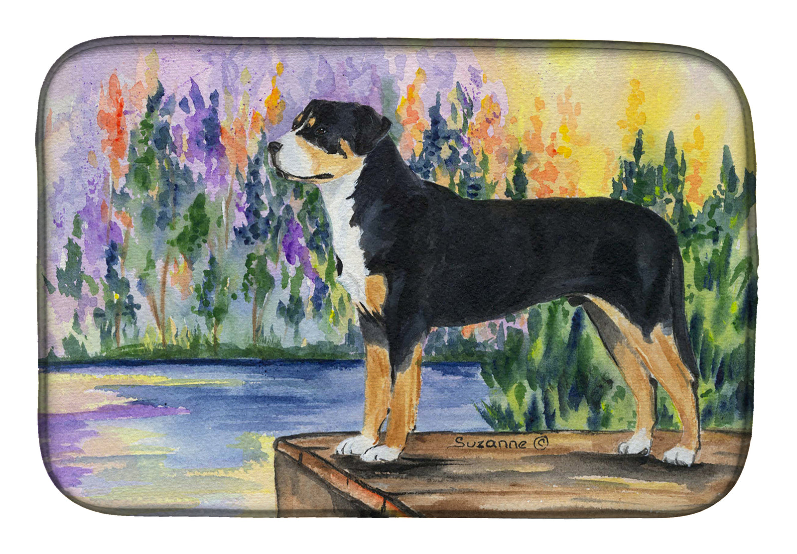 Greater Swiss Mountain Dog Dish Drying Mat SS8160DDM  the-store.com.