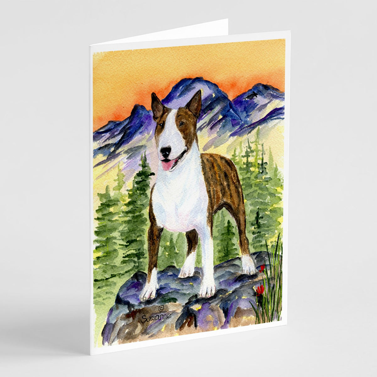 Buy this Bull Terrier Greeting Cards and Envelopes Pack of 8