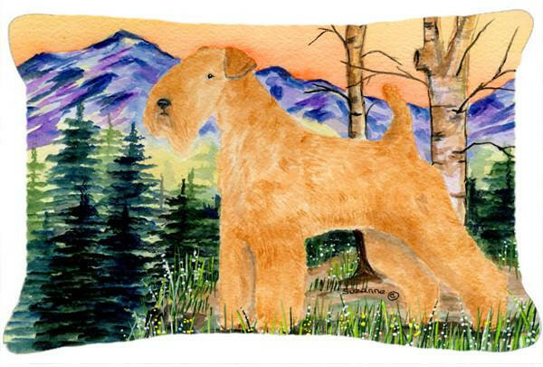 Lakeland Terrier Decorative   Canvas Fabric Pillow by Caroline&#39;s Treasures