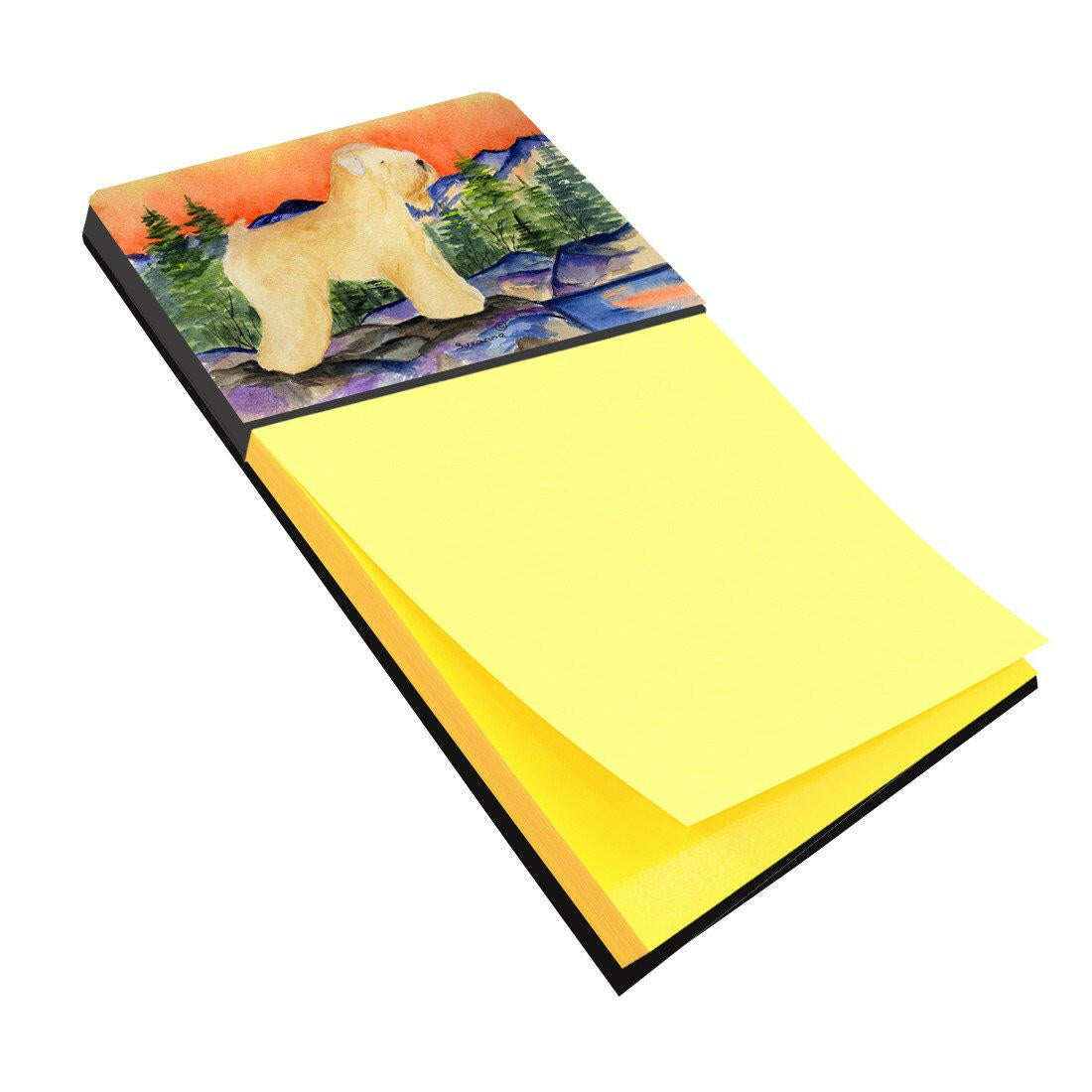 Wheaten Terrier Soft Coated Refiillable Sticky Note Holder or Postit Note Dispenser SS8182SN by Caroline's Treasures