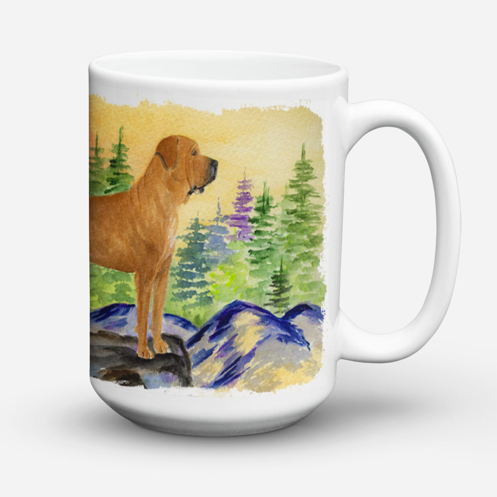 Caroline's Treasures Tosa Inu Dishwasher Safe Microwavable Ceramic Coffee Mug 15 ounce SS8195CM15