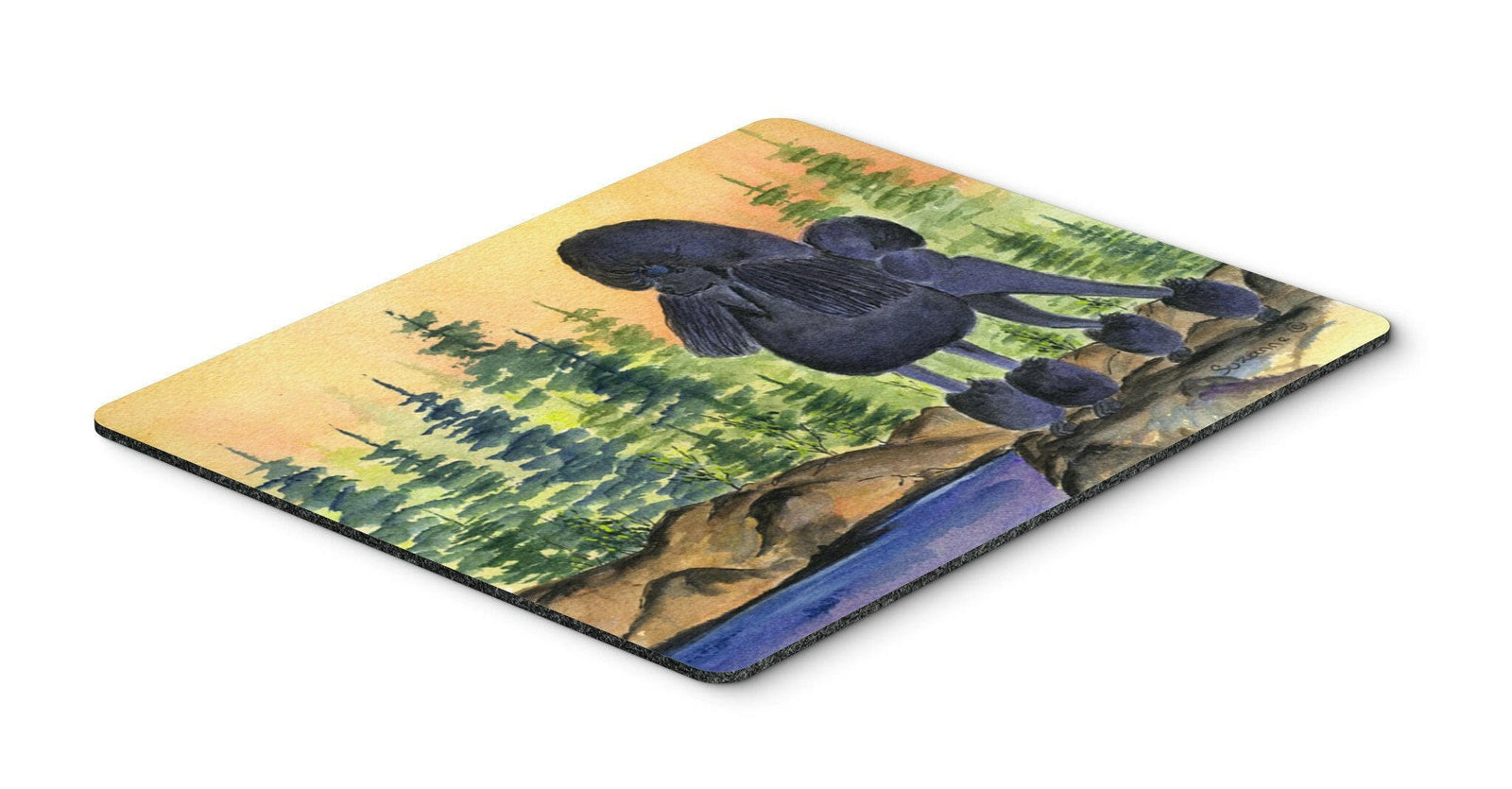 Poodle Mouse pad, hot pad, or trivet by Caroline's Treasures