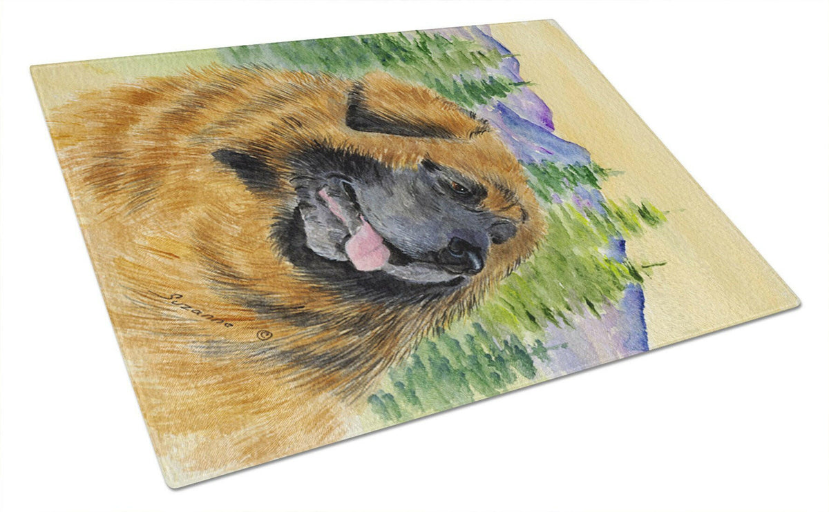Leonberger Glass Cutting Board Large by Caroline&#39;s Treasures