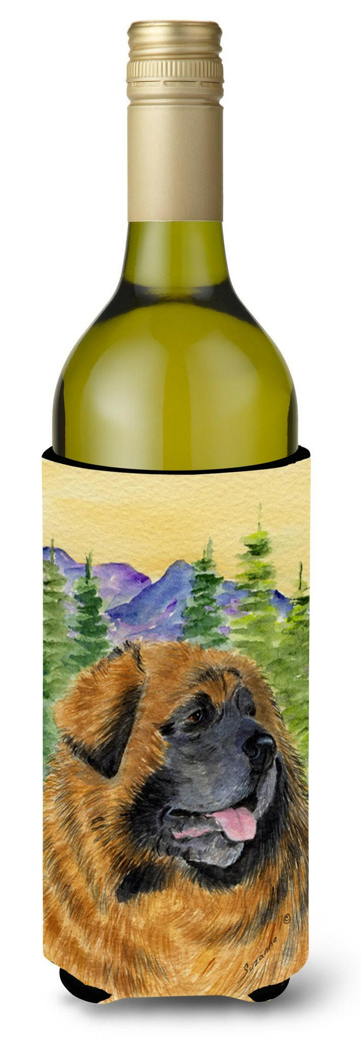 Leonberger Wine Bottle Beverage Insulator Beverage Insulator Hugger SS8202LITERK by Caroline&#39;s Treasures