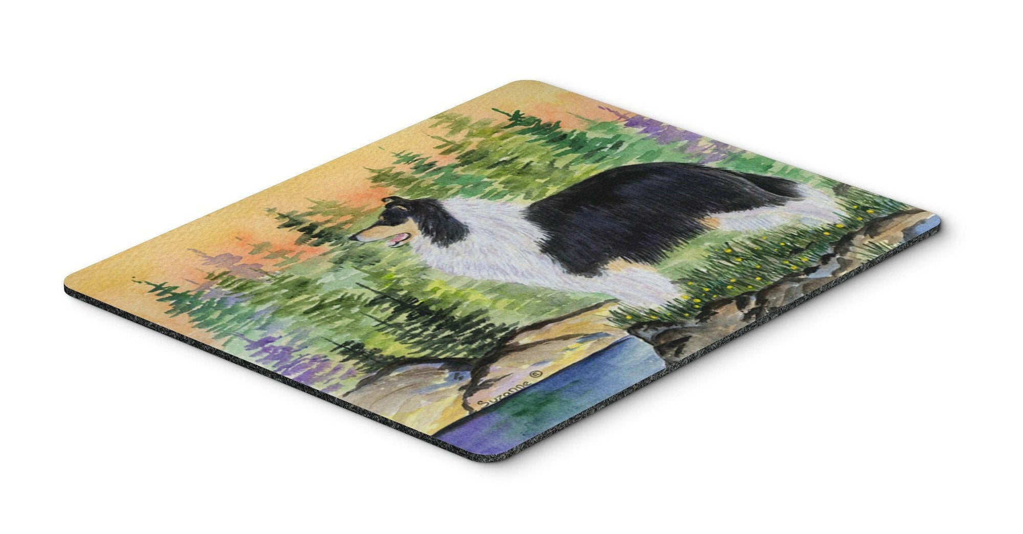 Collie Mouse pad, hot pad, or trivet by Caroline's Treasures