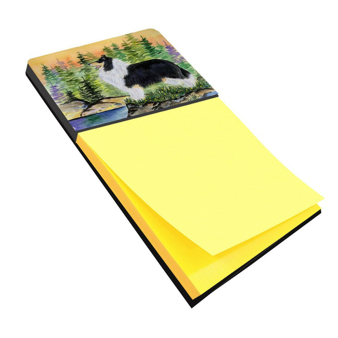 Collie Refiillable Sticky Note Holder or Postit Note Dispenser SS8203SN by Caroline's Treasures