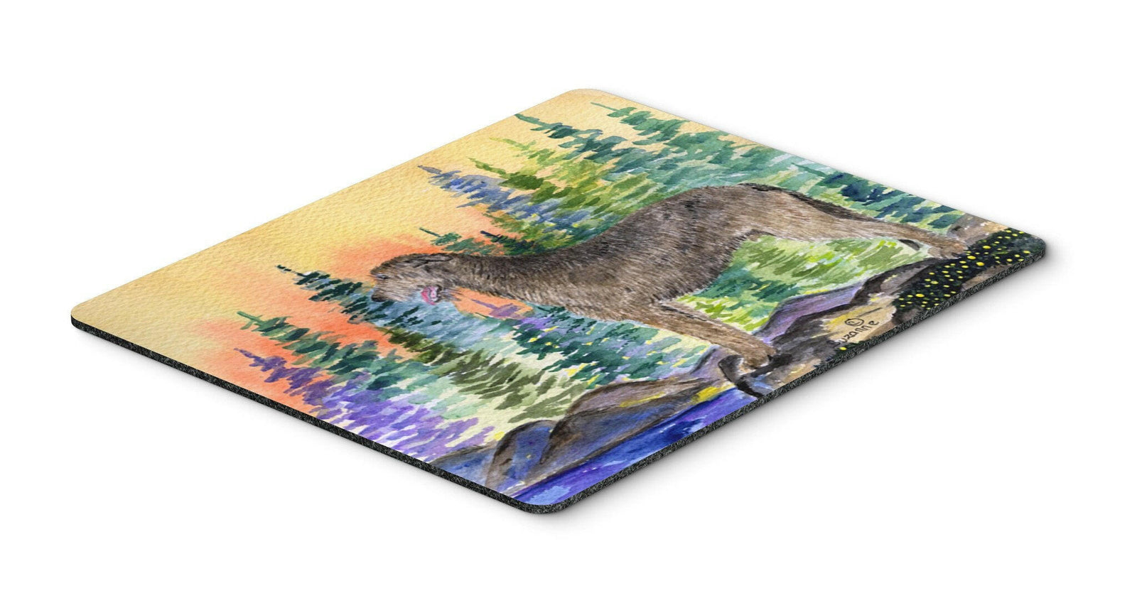 Irish Wolfhound Mouse Pad / Hot Pad / Trivet by Caroline's Treasures