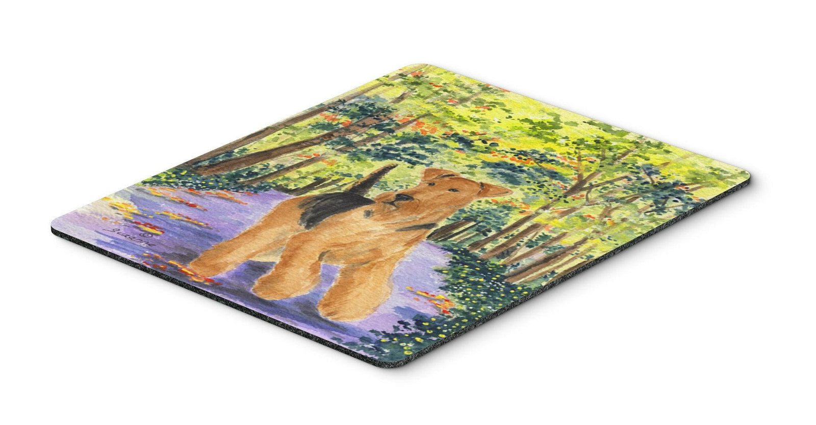 Airedale Mouse Pad / Hot Pad / Trivet by Caroline's Treasures