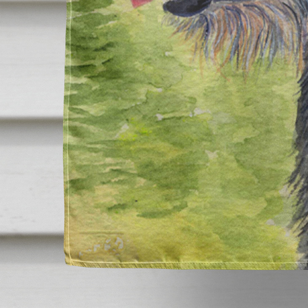 Irish Wolfhound Flag Canvas House Size