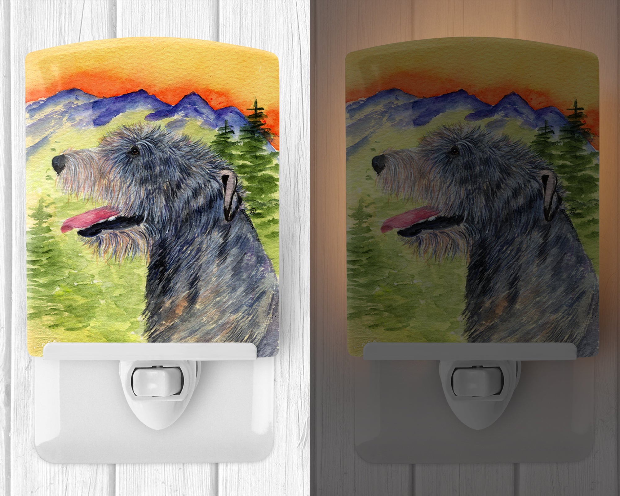 Irish Wolfhound Ceramic Night Light SS8209CNL - the-store.com