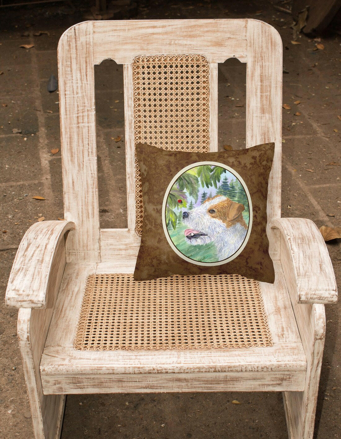 Jack Russell Terrier Decorative   Canvas Fabric Pillow by Caroline's Treasures