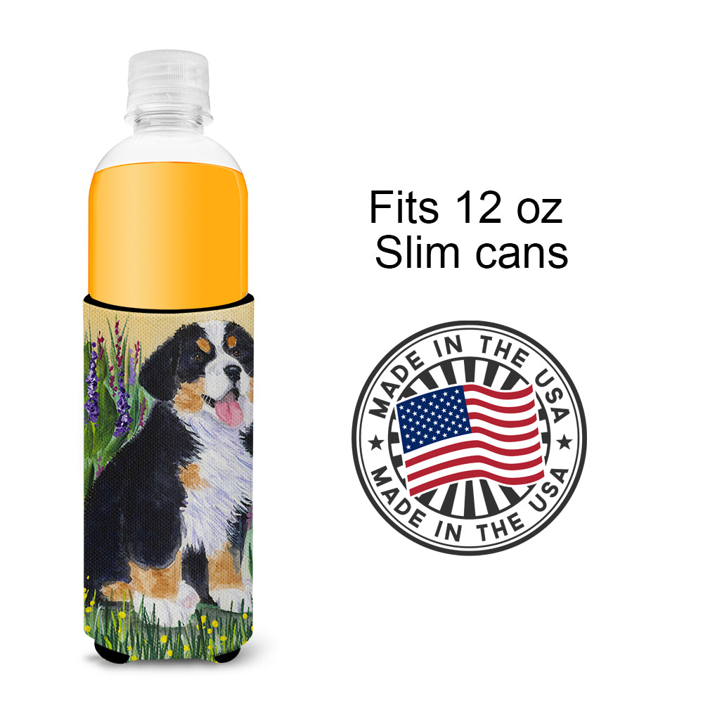 Bernese Mountain Dog Ultra Beverage Insulators for slim cans SS8215MUK.