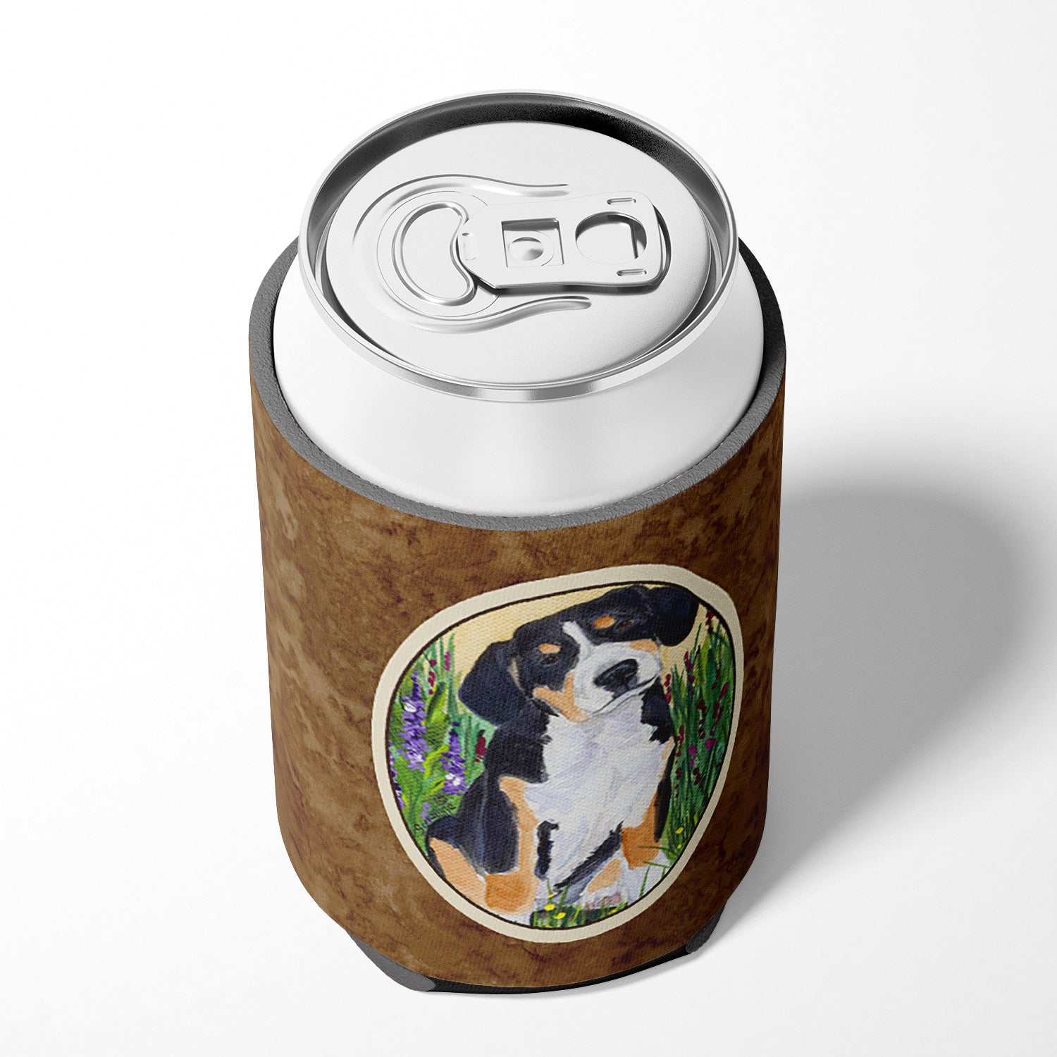 Entlebucher Mountain Dog Can or Bottle Beverage Insulator Hugger.