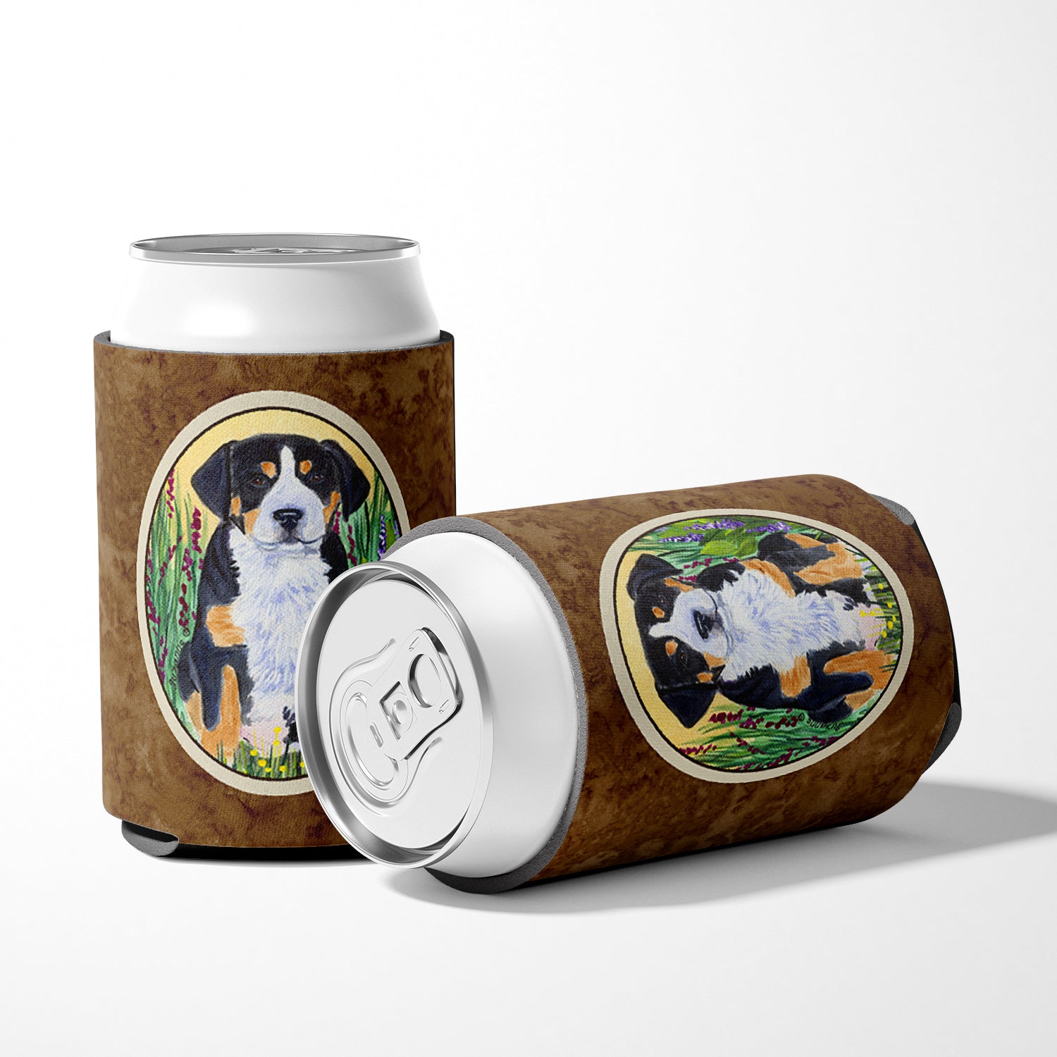 Greater Swiss Mountain Dog Can or Bottle Beverage Insulator Hugger