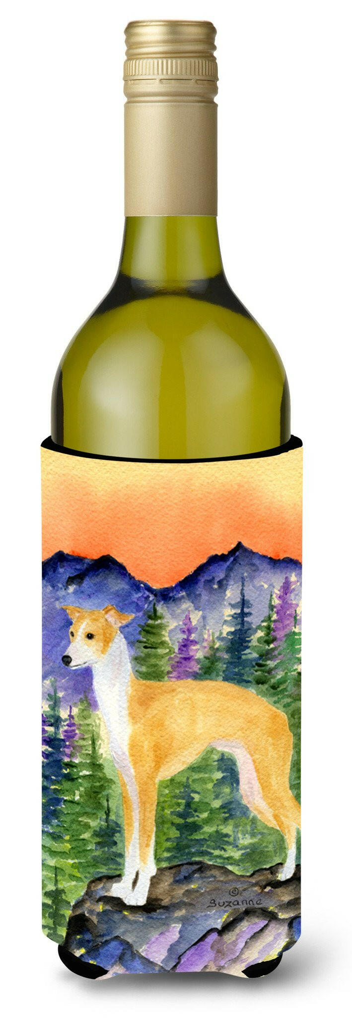 Italian Greyhound Wine Bottle Beverage Insulator Beverage Insulator Hugger by Caroline&#39;s Treasures