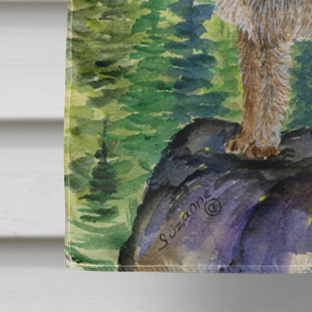 German Wirehaired Pointer Flag Canvas House Size  the-store.com.