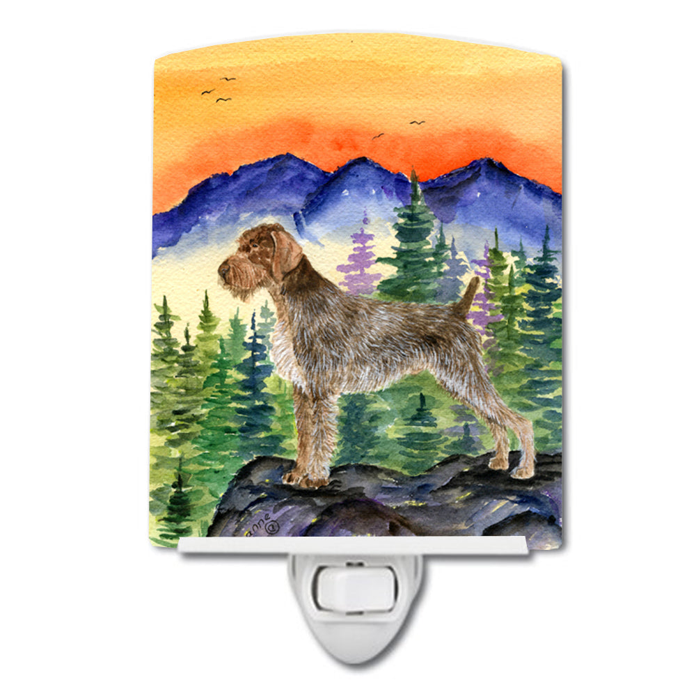 German Wirehaired Pointer Ceramic Night Light SS8226CNL - the-store.com