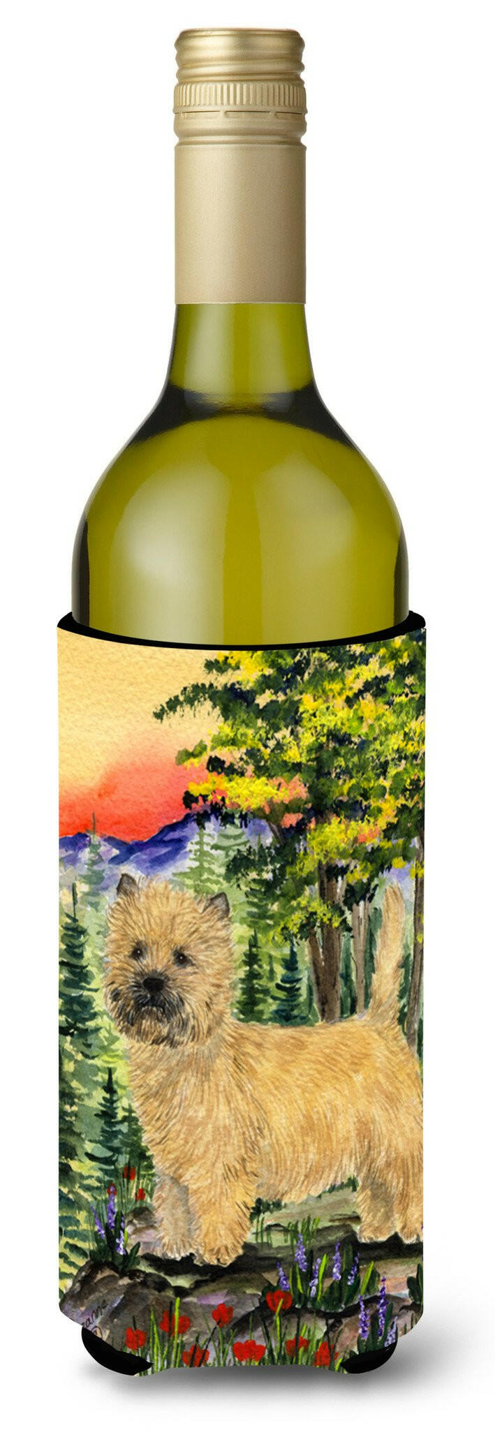 Cairn Terrier Wine Bottle Beverage Insulator Beverage Insulator Hugger SS8229LITERK by Caroline&#39;s Treasures