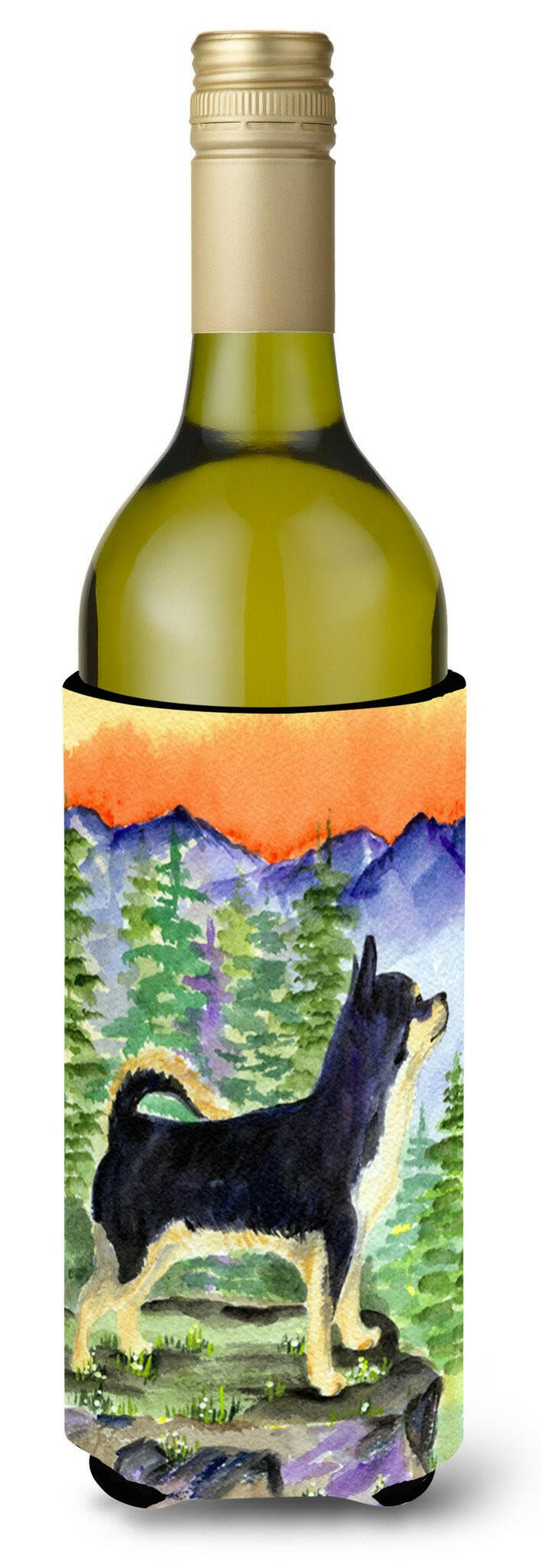 Chihuahua Wine Bottle Beverage Insulator Beverage Insulator Hugger SS8230LITERK by Caroline&#39;s Treasures