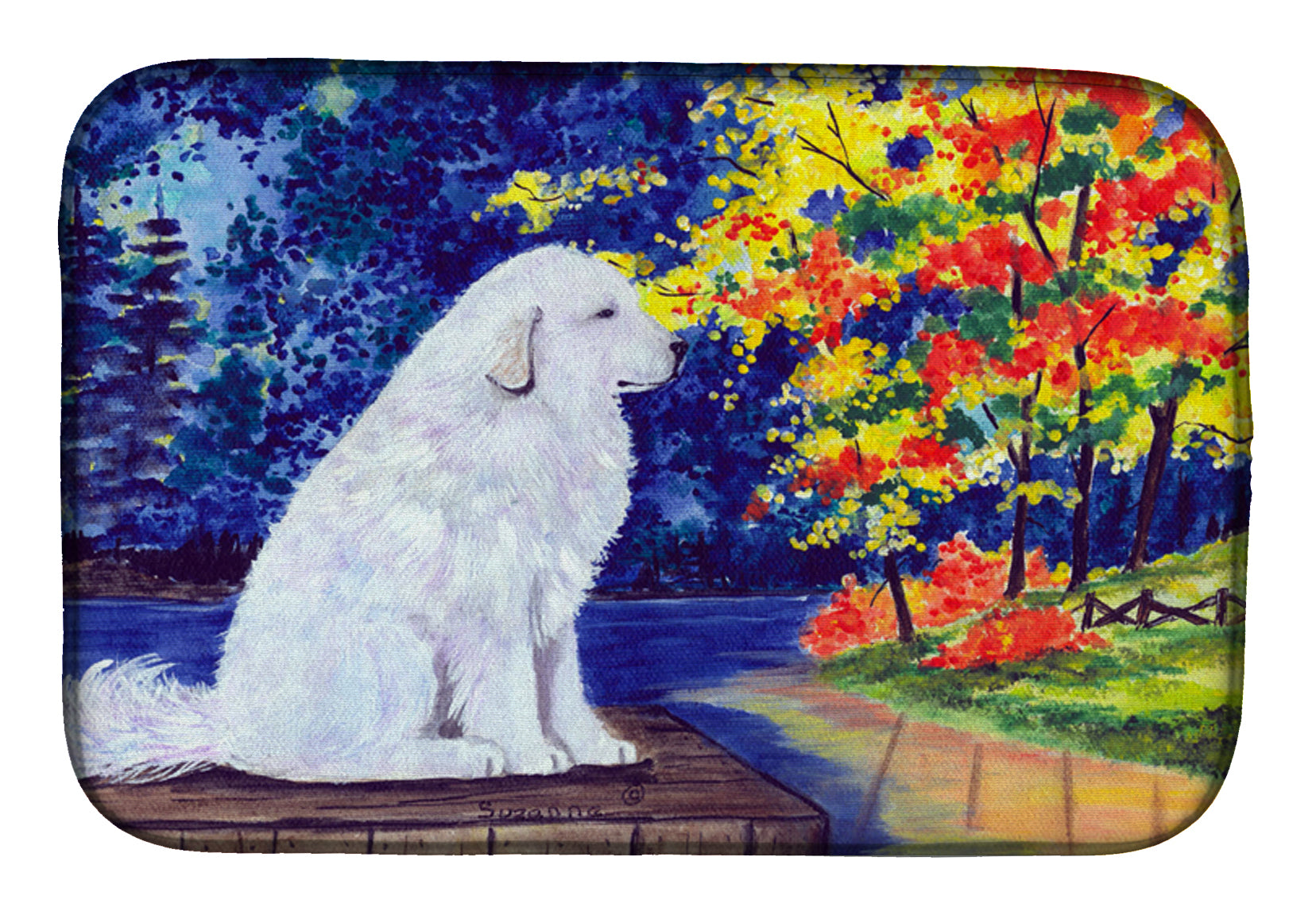 Great Pyrenees Dish Drying Mat SS8240DDM  the-store.com.