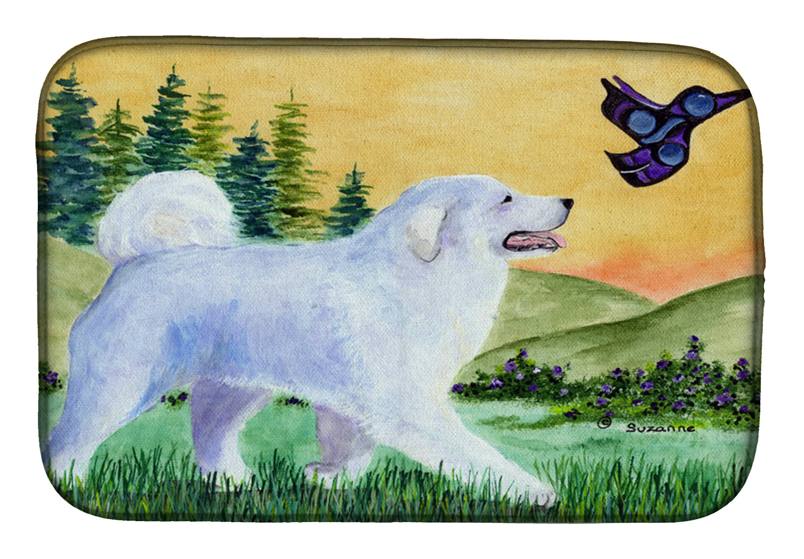 Great Pyrenees Dish Drying Mat SS8241DDM  the-store.com.