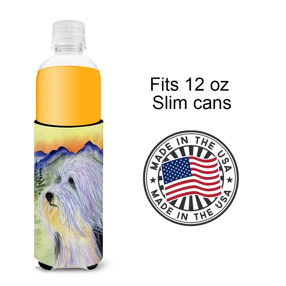 Bearded Collie Ultra Beverage Insulators for slim cans SS8244MUK.