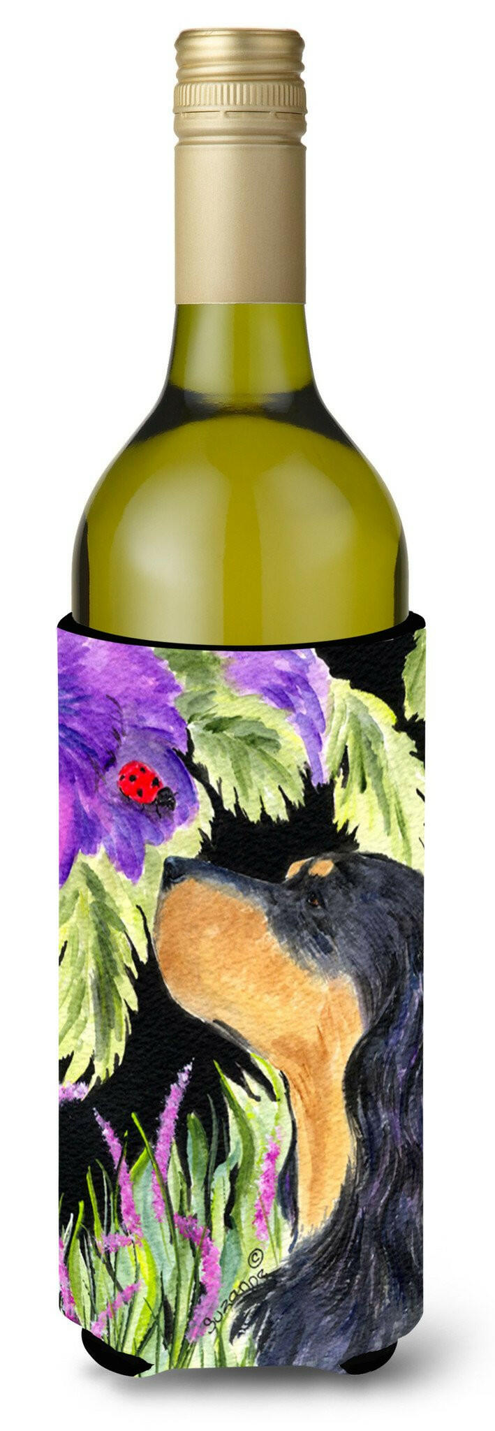 Gordon Setter Wine Bottle Beverage Insulator Beverage Insulator Hugger SS8250LITERK by Caroline&#39;s Treasures