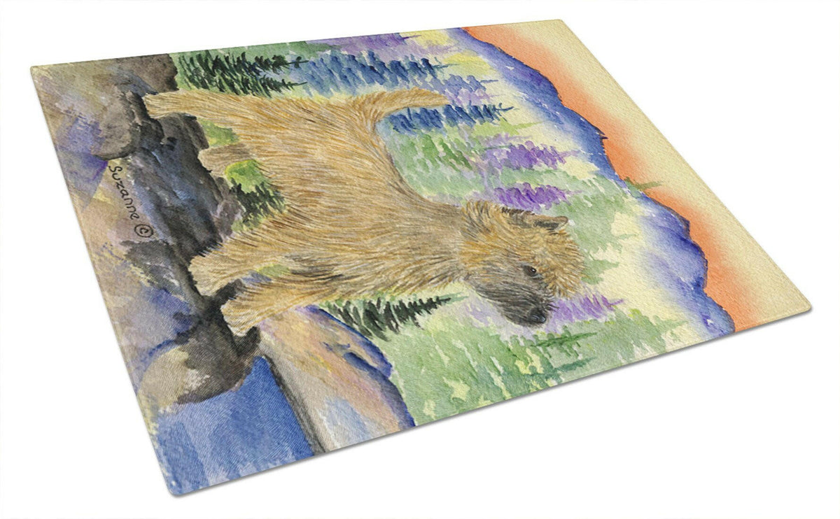 Cairn Terrier Glass Cutting Board Large by Caroline&#39;s Treasures