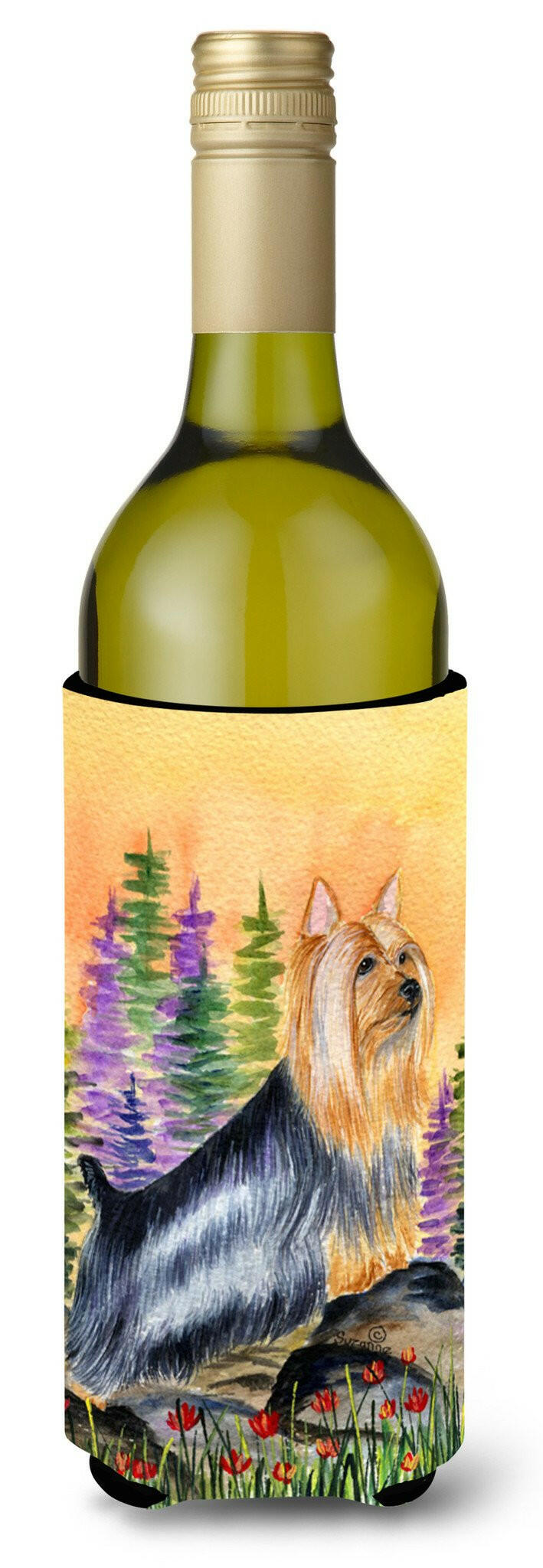 Silky Terrier Wine Bottle Beverage Insulator Beverage Insulator Hugger by Caroline&#39;s Treasures