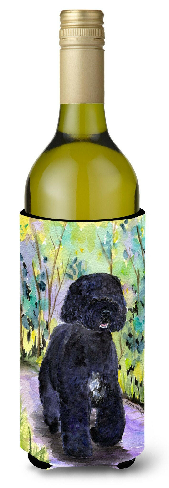 Portuguese Water Dog Wine Bottle Beverage Insulator Beverage Insulator Hugger by Caroline&#39;s Treasures