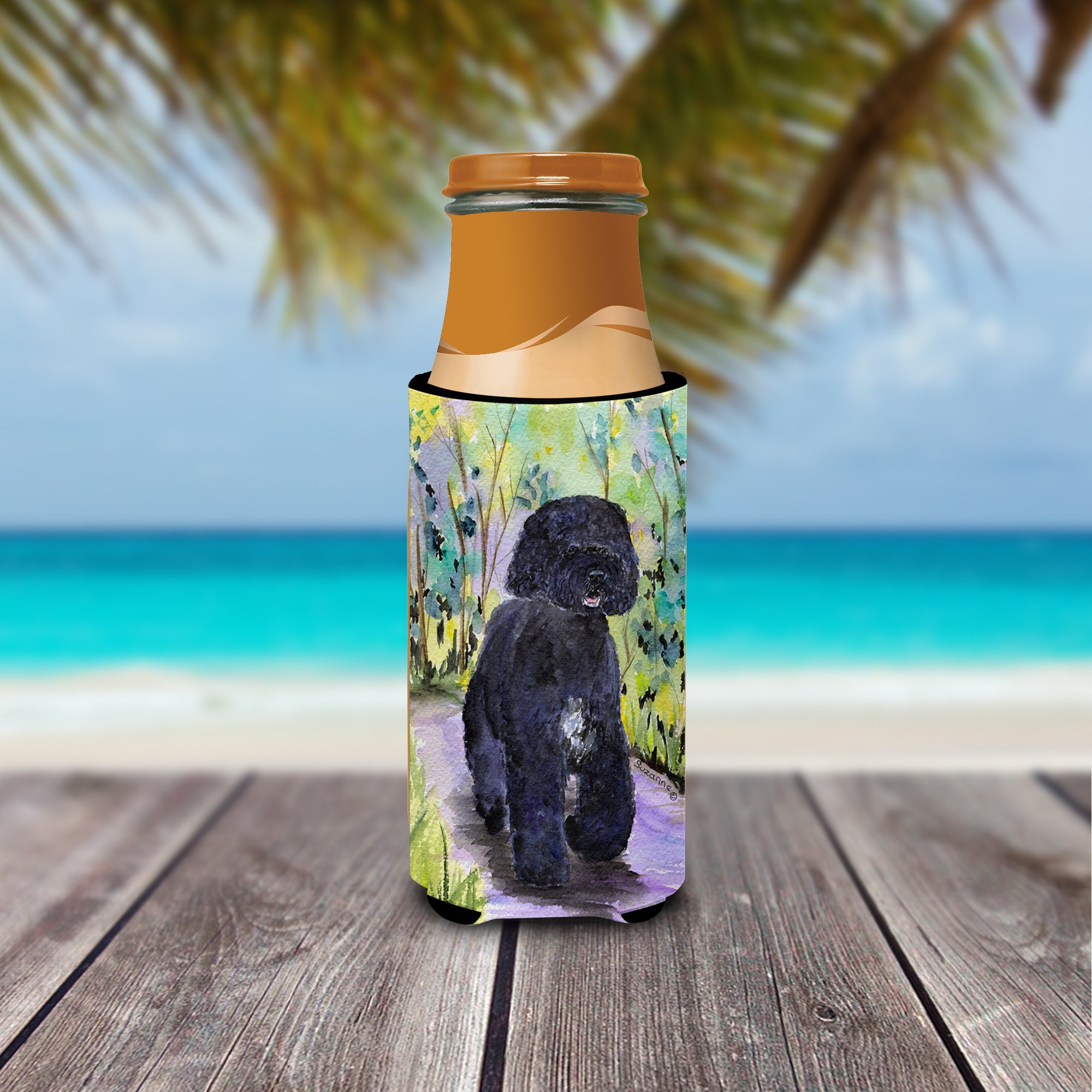 Portuguese Water Dog Ultra Beverage Insulators for slim cans SS8264MUK
