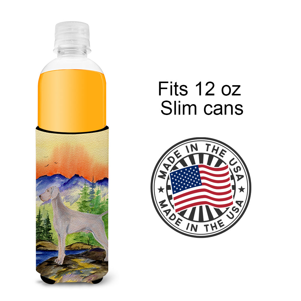 Weimaraner Ultra Beverage Insulators for slim cans SS8267MUK.