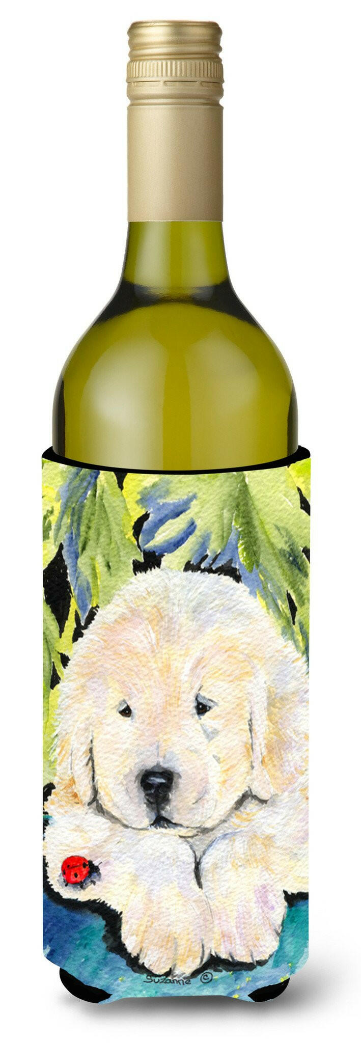 Golden Retriever Wine Bottle Beverage Insulator Beverage Insulator Hugger SS8271LITERK by Caroline&#39;s Treasures