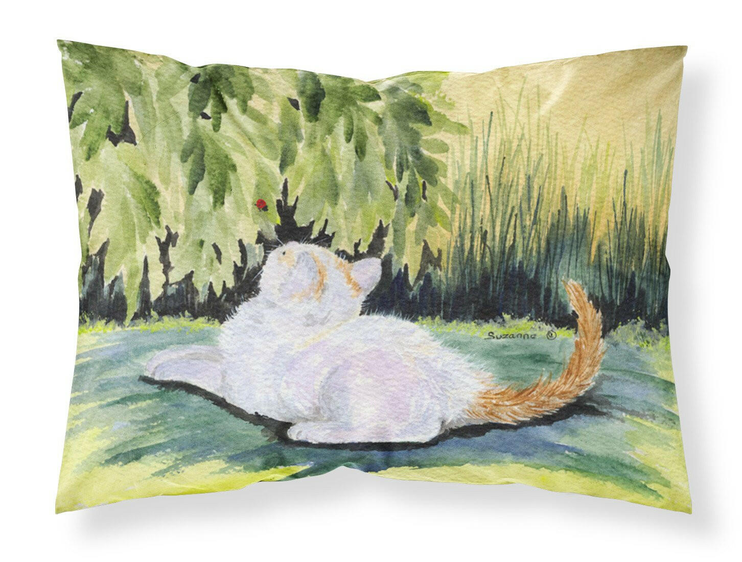 Cat Moisture wicking Fabric standard pillowcase by Caroline's Treasures