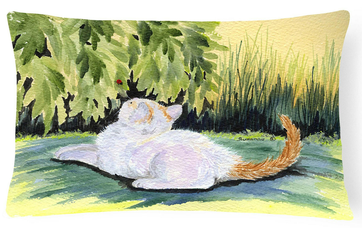 Cat Decorative   Canvas Fabric Pillow by Caroline&#39;s Treasures