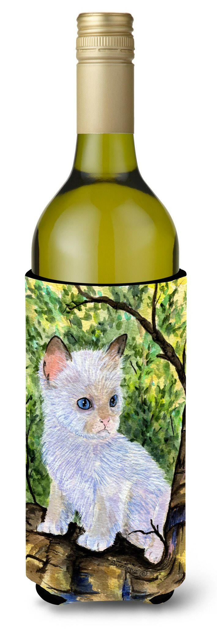 Cat - Ragdoll Wine Bottle Beverage Insulator Beverage Insulator Hugger by Caroline&#39;s Treasures
