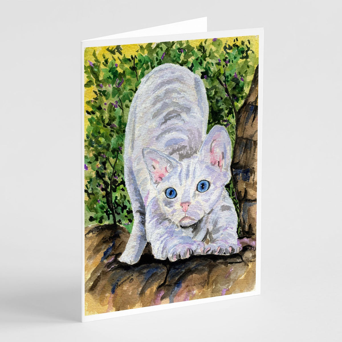 Buy this Cat - Devon Rex Greeting Cards and Envelopes Pack of 8