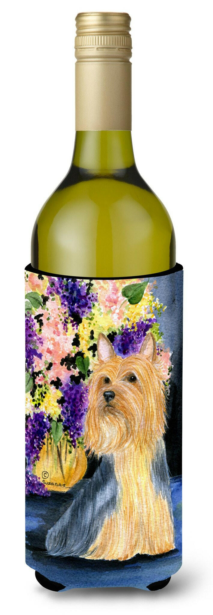 Silky Terrier Wine Bottle Beverage Insulator Beverage Insulator Hugger SS8293LITERK by Caroline&#39;s Treasures