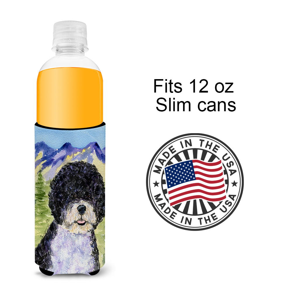 Portuguese Water Dog Ultra Beverage Insulators for slim cans SS8303MUK