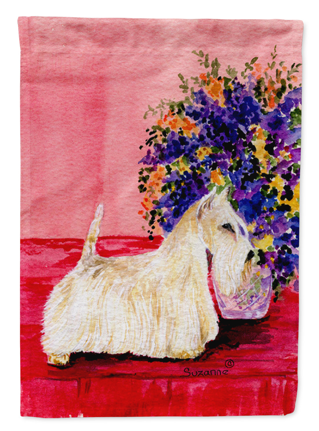 Scottish Terrier Flag Canvas House Size  the-store.com.