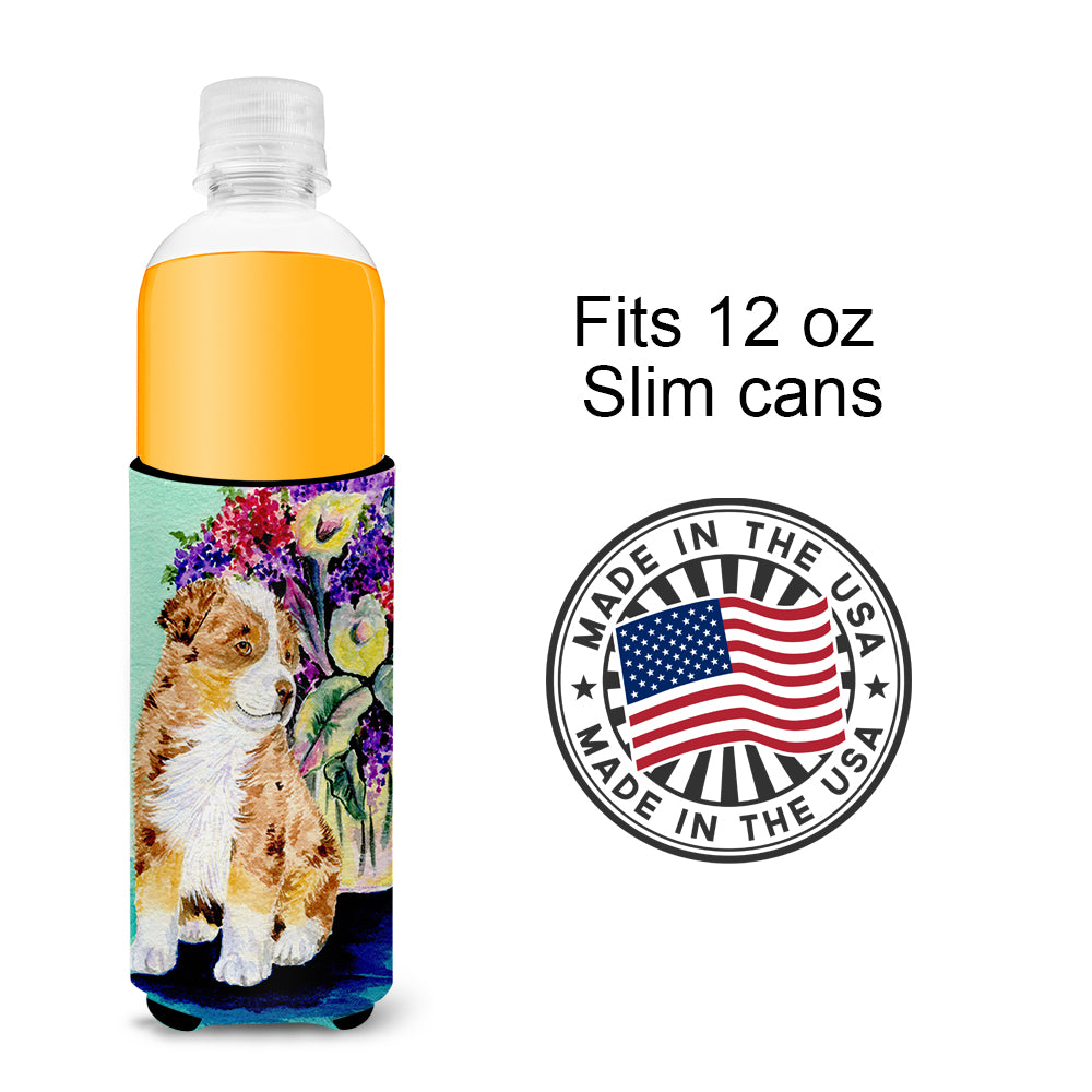 Australian Shepherd Ultra Beverage Insulators for slim cans SS8312MUK.
