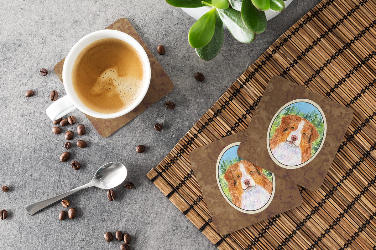 Caroline's Treasures Australian Shepherd Coasters - Set of 4 Lightweight Foam, Absorbent Drink Coasters