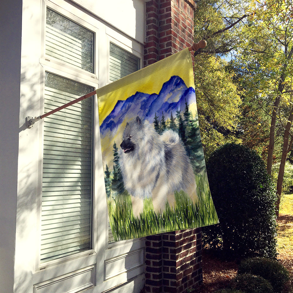 Keeshond Flag Canvas House Size  the-store.com.