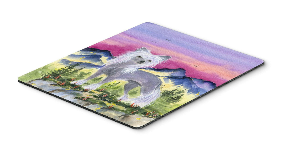 Chinese Crested Mouse Pad / Hot Pad / Trivet by Caroline&#39;s Treasures